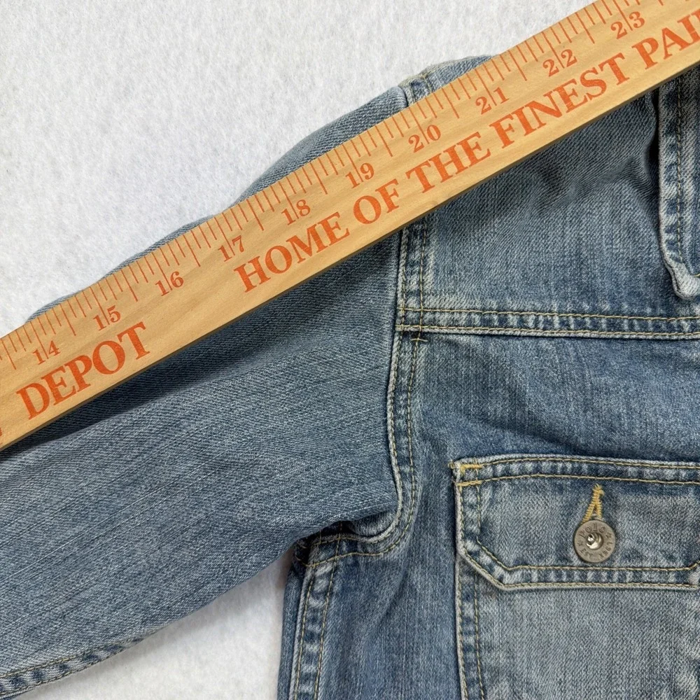 Ralph Lauren Polo Jeans Jacket Women's Medium (12/14) Light Denim Casual Classic - Picture 8 of 14
